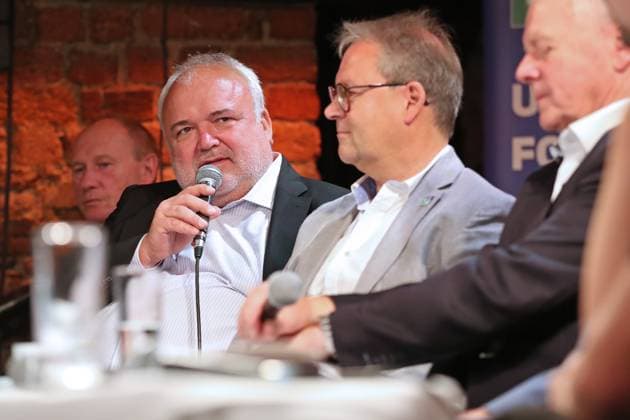 Tourism Breakfast EURO 2024, Venue Leipzig, 28 06 2023 Prof Dr Joerg Junhold Director ZOO Leipzig, Ambassador for Sustainability at the 222 Tourism Breakfast on 28 06 2023 in the Moritzbastei Leipzig on the topic Kick-off EURO 2024 Where does the venue Leipzig stand one year before the European Football Championship? Copyright: xBEAUTIFULxSPORTS JanxKaeferx
