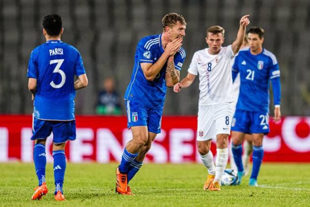 230628 Matteo Lovato of Italy during the UEFA European Under 21 Championship group stage football match between Italy and Norway on June 28, 2023 in Cluj Napoca Photo Marius Simensen BILDBYRAN COP 238 MM0023 bbeng euro under 21 football fotball fotboll italia norge norway soccer taly u21 u21 em uefa european under 21 championship  Copyright: MARIUSxSIMENSEN BB230628BB326