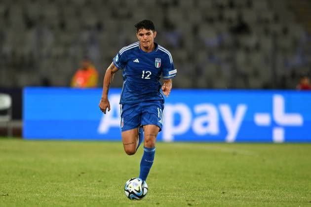 Raoul Bellanova (Italy U21, U 21 during the UEFA Under 21 Championship Georgia-Romania 2023 match between Italy 0-1 Nowey at Cluj Arena on June 28, 2023 in Cluj-Napoca, Romania. Noxthirdxpartyxsales  (222930934)