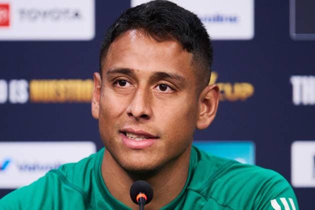 RECORD DATE NOT STATED 2023 CONCACAF Mexico press conference, PK, Pressekonferenz Luis Romo during the press conference of Mexico (Mexican national team, Nationalteam prior to the start of the CONCACAF Gold Cup 2023 against Haiti in Group B, at State Farm Stadium, on June 28, 2023. <br><br> Luis Romo durante la conferencia de prensa de Mexico (Seleccion Nacional Mexicana) previo al inicio de la Copa Oro de la CONCACAF 2023 contra Haiti en el Grupo B, en el Estadio State Farm, el 28 de Junio de 2023. PHOENIX ARIZONA ESTADOS UNIDOS  Copyright: xJorgexMartinezx 20230628193550_CGC_23_GB_MEX_PRESS_ROMO5