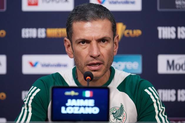 RECORD DATE NOT STATED 2023 CONCACAF Mexico press conference, PK, Pressekonferenz Jaime Lozano head coach during the press conference of Mexico (Mexican national team, Nationalteam prior to the start of the CONCACAF Gold Cup 2023 against Haiti in Group B, at State Farm Stadium, on June 28, 2023. <br><br> Jaime Lozano Director Tecnico durante la conferencia de prensa de Mexico (Seleccion Nacional Mexicana) previo al inicio de la Copa Oro de la CONCACAF 2023 contra Haiti en el Grupo B, en el Estadio State Farm, el 28 de Junio de 2023. PHOENIX ARIZONA ESTADOS UNIDOS  Copyright: xJorgexMartinezx 20230628194416_CGC_23_GB_MEX_PRESS_LOZANO16