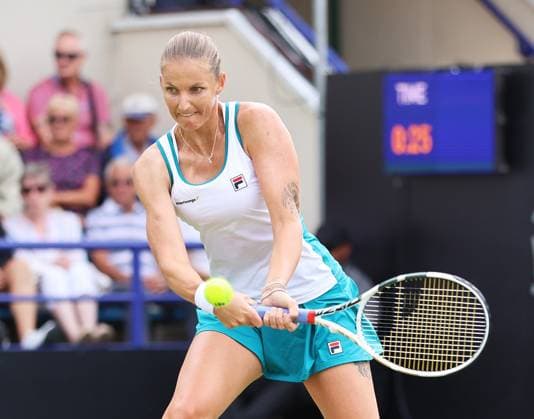 TENNIS - WTA, Tennis Damen Rothesay International EASTBOURNE,ENGLAND,28.JUN.23 - TENNIS - WTA Tour, Rothesay International. Image shows Karolina Pliskova (CZE).  GEPAxpictures xAlanxGrieves