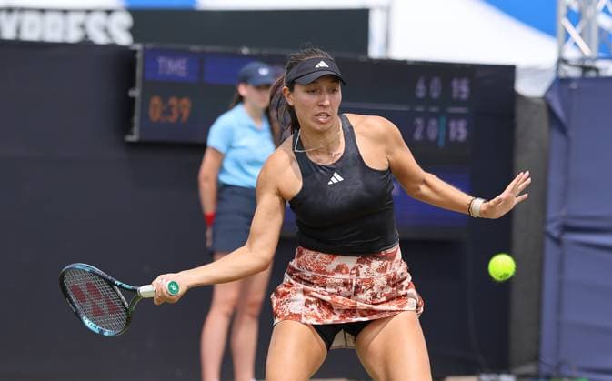 TENNIS - WTA, Tennis Damen Rothesay International EASTBOURNE,ENGLAND,28.JUN.23 - TENNIS - WTA Tour, Rothesay International. Image shows Jessica Pegula (USA).  GEPAxpictures xAlanxGrieves