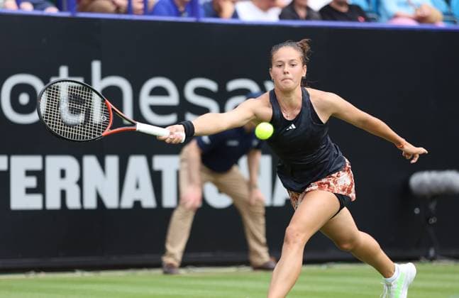 TENNIS - WTA, Tennis Damen Rothesay International EASTBOURNE,ENGLAND,28.JUN.23 - TENNIS - WTA Tour, Rothesay International. Image shows Daria Kasatkina (RUS).  GEPAxpictures xAlanxGrieves