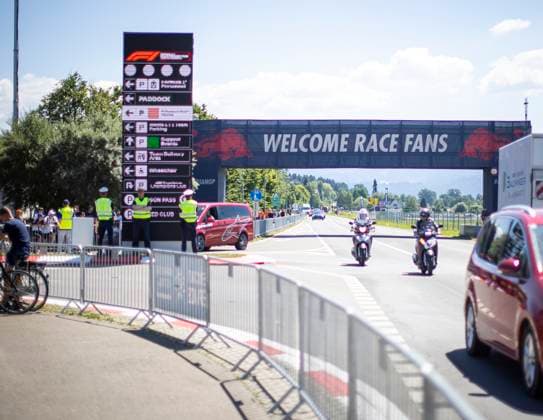 FORMULA 1 - GP of Austria 2023 SPIELBERG,AUSTRIA,29.JUN.23 - MOTORSPORTS, FORMULA 1 - Grand Prix of Austria, Red Bull Ring, preview. Image shows the entrance of the red bull ring.  GEPAxpictures xWolfgangxJannach