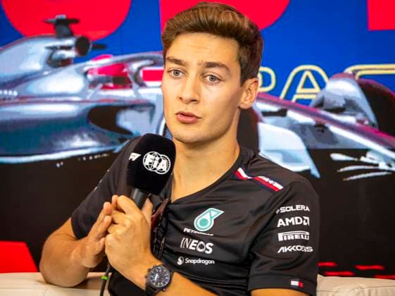 FORMULA 1 - GP of Austria 2023 SPIELBERG,AUSTRIA,29.JUN.23 - MOTORSPORTS, FORMULA 1 - Grand Prix of Austria, Red Bull Ring, preview. Image shows George Russell (GBR Mercedes).  GEPAxpictures xWolfgangxJannach