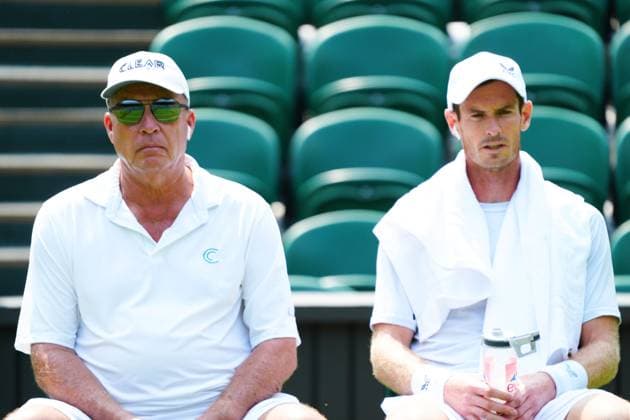 Mandatory Credit: Photo by Javier Garcia Shutterstock (13987384m) Ivan Lendl and Andy Murray wear ear buds for part of their practice session on Centre Court Wimbledon Tennis Championship Practice and Previews, The All England Lawn Tennis and Croquet Club, London, UK - 29 Jun 2023 Wimbledon Tennis Championship Practice and Previews, The All England Lawn Tennis and Croquet Club, London, UK - 29 Jun 2023  Copyright: xJavierxGarcia Shutterstockx 13987384m