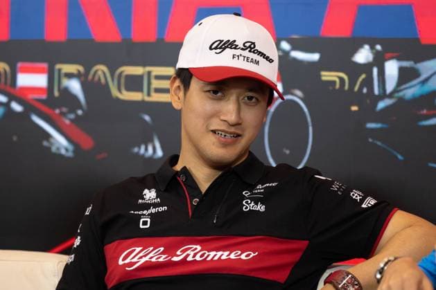 FORMULA 1 - GP of Austria 2023 SPIELBERG,AUSTRIA,29.JUN.23 - MOTORSPORTS, FORMULA 1 - Grand Prix of Austria, Red Bull Ring, press conference, PK, Pressekonferenz Image shows Zhou Guanyu (CHN Alfa Romeo).  GEPAxpictures xMatthiasxTrinkl