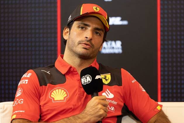 FORMULA 1 - GP of Austria 2023 SPIELBERG,AUSTRIA,29.JUN.23 - MOTORSPORTS, FORMULA 1 - Grand Prix of Austria, Red Bull Ring, press conference, PK, Pressekonferenz Image shows Carlos Sainz (ESP Ferrari).  GEPAxpictures xMatthiasxTrinkl