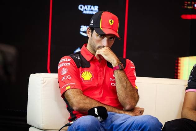 SAINZ Carlos (spa), Scuderia Ferrari SF-23, portrait during the 2023 Formula 1 Rolex Grosser Preis von Osterreich, 2023 Austrian Grand Prix, 9th round of the 2023 Formula One World Championship, WM, Weltmeisterschaft from June 30 to July 2, 2023 on the Red Bull Ring, in Spielberg, Austria - F1 - AUSTRIAN GRAND PRIX 2023 DPPI Panoramic  00123022_GOOD0495 