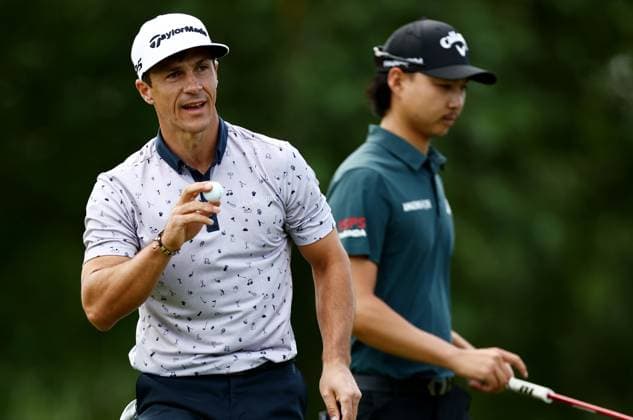 Mandatory Credit: Photo by James Marsh Shutterstock (13987420cn) Thorbjorn Olesen of Denmark during his round. Betfred British Masters, Day One, Golf, The Belfry Golf Club, Sutton Coldfield, UK - 29 Jun 2023 Betfred British Masters, Day One, Golf, The Belfry Golf Club, Sutton Coldfield, UK - 29 Jun 2023  Copyright: xJamesxMarsh Shutterstockx 13987420cn
