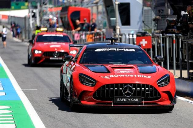 FORMULA 1 - GP of Austria 2023 SPIELBERG,AUSTRIA,29.JUN.23 - MOTORSPORTS, FORMULA 1 - Grand Prix of Austria, Red Bull Ring, preview. Image shows safety cars.  GEPAxpictures xMarioxBuehner