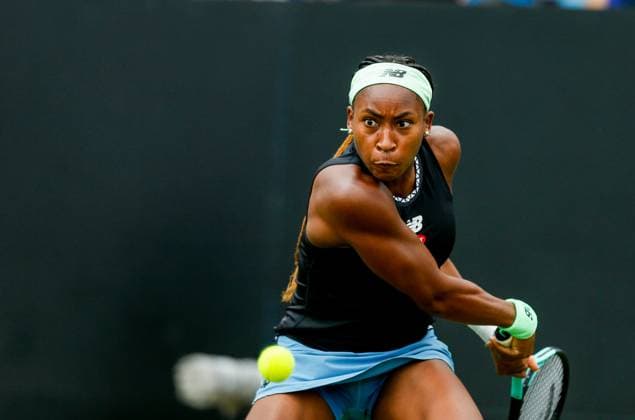 Rothesay International Eastbourne Day Six Coco Gauff during the Womens Quarter Final of the Rothesay International Eastbourne Day Six at Devonshire Park Tennis, Eastbourne Copyright: xDarrenxWoolleyx FIL-18660-0040 UK Newspapers OUT