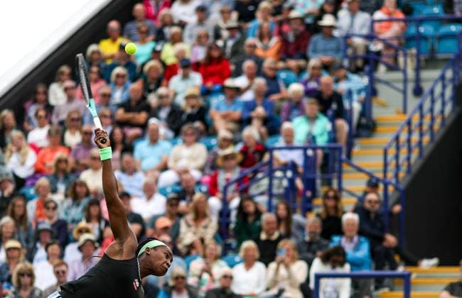 Rothesay International Eastbourne Day Six Coco Gauff during the Womens Quarter Final of the Rothesay International Eastbourne Day Six at Devonshire Park Tennis, Eastbourne Copyright: xDarrenxWoolleyx FIL-18660-0049 UK Newspapers OUT