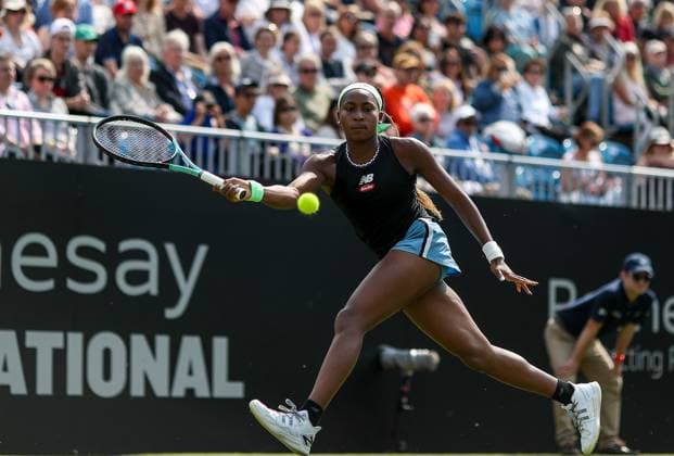 Rothesay International Eastbourne Day Six Coco Gauff during the Womens Quarter Final of the Rothesay International Eastbourne Day Six at Devonshire Park Tennis, Eastbourne Copyright: xDarrenxWoolleyx FIL-18660-0056 UK Newspapers OUT