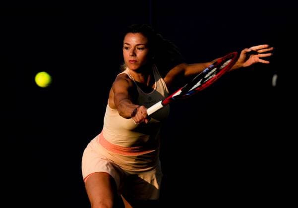 Mandatory Credit: Photo by Dave Shopland Shutterstock (13984800dn) Italy s Camila Giorgi plays her quarter final in the late evening sunshine Rothesay International Eastbourne, Tennis, Day Four, Devonshire Park, Eastbourne, UK - 29 Jun 2023 Rothesay International Eastbourne, Tennis, Day Four, Devonshire Park, Eastbourne, UK - 29 Jun 2023 Copyright: xDavexShopland Shutterstockx 13984800dn