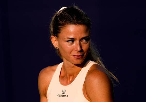 Mandatory Credit: Photo by Dave Shopland Shutterstock (13984800dh) Italy s Camila Giorgi plays her quarter final in the late evening sunshine Rothesay International Eastbourne, Tennis, Day Four, Devonshire Park, Eastbourne, UK - 29 Jun 2023 Rothesay International Eastbourne, Tennis, Day Four, Devonshire Park, Eastbourne, UK - 29 Jun 2023 Copyright: xDavexShopland Shutterstockx 13984800dh