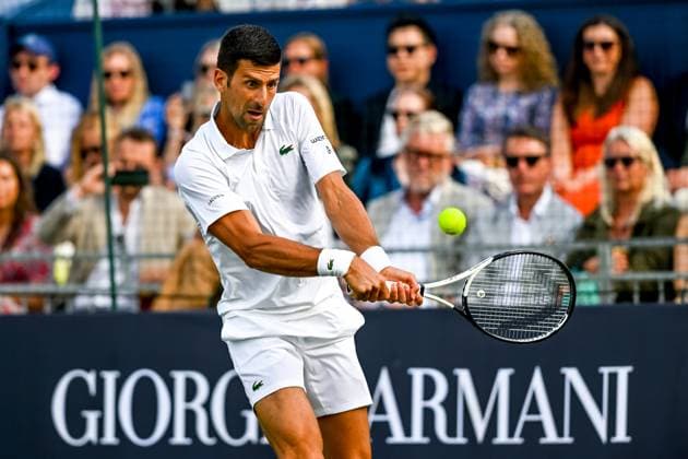 Sport Themen der Woche KW26 Bilder des Jahres 2023, Sport 06 Juni Sport Bilder des Tages Novak Djokovic vs Frances Tiafoe in the Giorgio Armani Tennis Classic at The Hurlingham Club, London, UK on 29 June 2023. Copyright: xPhilxHutchinsonx 37570026