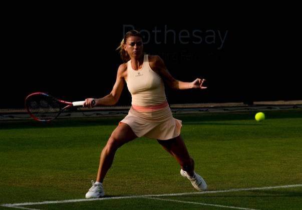 Mandatory Credit: Photo by Dave Shopland Shutterstock (13984800dz) Italy s Camila Giorgi wins her quarter final in the late evening sunshine Rothesay International Eastbourne, Tennis, Day Four, Devonshire Park, Eastbourne, UK - 29 Jun 2023 Rothesay International Eastbourne, Tennis, Day Four, Devonshire Park, Eastbourne, UK - 29 Jun 2023 Copyright: xDavexShopland Shutterstockx 13984800dz