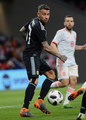 Friendly Match - Spain v Argentina Otamendi, Argentina during Spain v Argentina friendly football match at the Wanda Metropolitano stadium in Madrid, Spain, March 27, 2018. Spain won 6-1. Photo by Giuliano Bevilacqua ABACAPRESS.COM Madrid Spain  Copyright: xBevilacquaxGiuliano ABACAx 631248_012 BevilacquaxGiuliano ABACAx 631248_012
