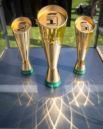 FORMULA 1 - GP of Austria 2023 SPIELBERG,AUSTRIA,30.JUN.23 - MOTORSPORTS, FORMULA 1 - Grand Prix of Austria, Red Bull Ring, practice and qualifying. Image shows the trophies.  GEPAxpictures xWolfgangxJannach