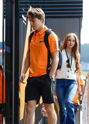 81 Oscar Piastri AUS, McLaren F1 Team with his girlfriend Lily Zneimer, F1 Grand Prix of Austria at Red Bull Ring on June 30, 2023 in Spielberg, Austria Photo by HOCH ZWEI Spielberg Austria