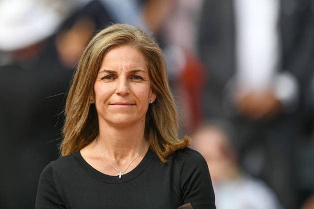 Arantxa Sanchez Vicario is said to have lost her entire fortune to her ex-husband; archive footage