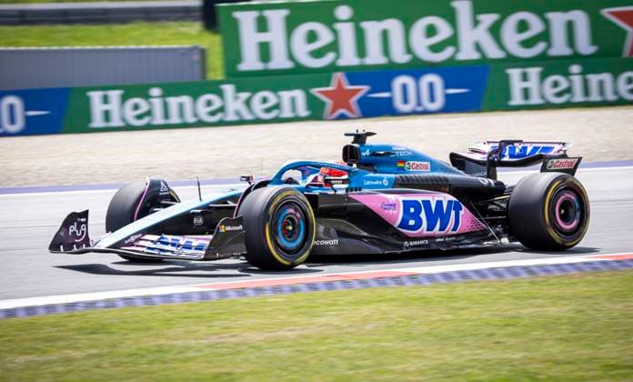 FORMULA 1 - GP of Austria 2023 SPIELBERG,AUSTRIA,30.JUN.23 - MOTORSPORTS, FORMULA 1 - Grand Prix of Austria, Red Bull Ring, practice and qualifying. Image shows Esteban Ocon (FRA Alpine).  GEPAxpictures xWolfgangxJannach