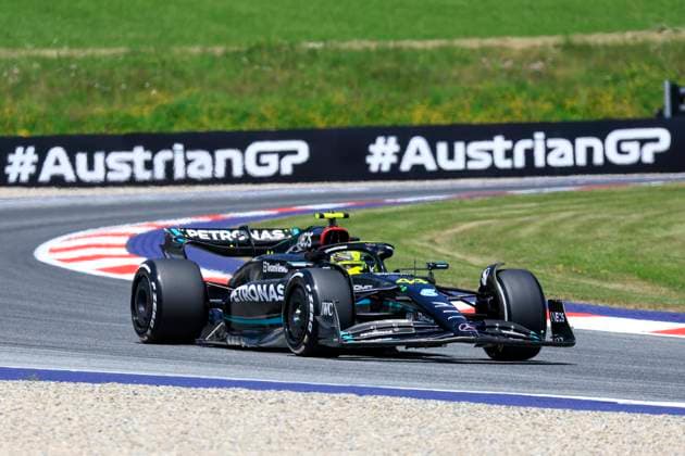 FORMULA 1 - GP of Austria 2023 SPIELBERG,AUSTRIA,30.JUN.23 - MOTORSPORTS, FORMULA 1 - Grand Prix of Austria, Red Bull Ring, practice and qualifying. Image shows Lewis Hamilton (GBR Mercedes).  GEPAxpictures xMarioxBuehner
