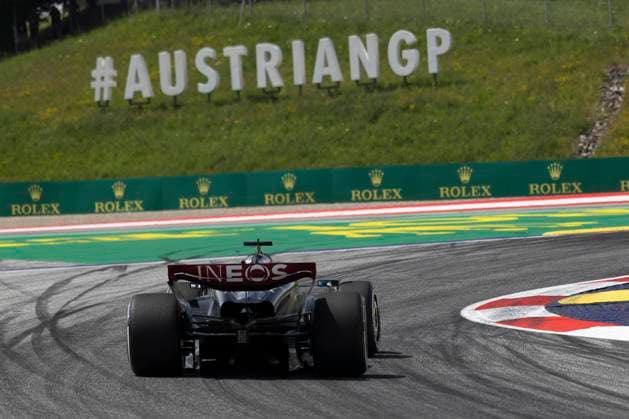 FORMULA 1 - GP of Austria 2023 SPIELBERG,AUSTRIA,30.JUN.23 - MOTORSPORTS, FORMULA 1 - Grand Prix of Austria, Red Bull Ring, practice and qualifying. Image shows George Russell (GBR Mercedes).  GEPAxpictures xMatthiasxTrinkl
