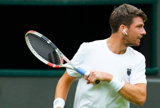 Mandatory Credit: Photo by Javier Garcia Shutterstock (13987396w) Cameron Norrie practices wearing an earbud for the Wimbledon official film Wimbledon Tennis Championship Practice and Previews, The All England Lawn Tennis and Croquet Club, London, UK - 30 Jun 2023 Wimbledon Tennis Championship Practice and Previews, The All England Lawn Tennis and Croquet Club, London, UK - 30 Jun 2023  Copyright: xJavierxGarcia Shutterstockx 13987396w