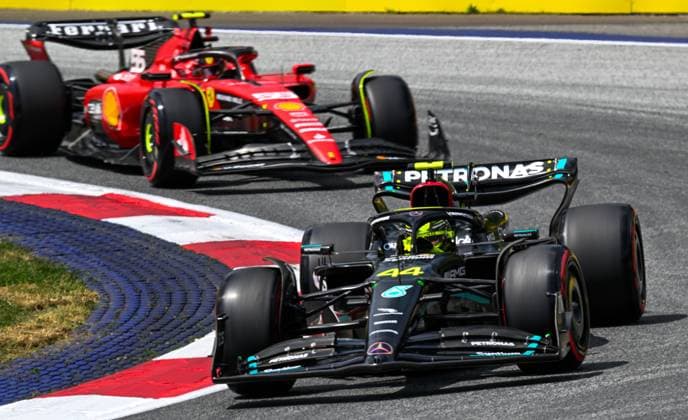 Formula 1 GP Austria Austria Friday, 30 06 2023 Lewis Hamilton GBR Mercedes AMG F1 Team Formula 1 GP Austria Austria Friday, 30 06 2023 Copyright: xBEAUTIFULxSPORTS Erlhofx