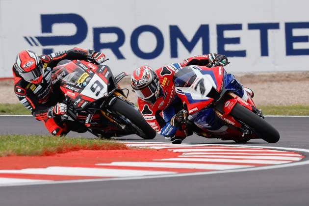 Bilder des Jahres 2023, Sport 06 Juni Sport Bilder des Tages Iker Lacuna Team HRC on track action during the SBK Motul FIM Superbike World Championship, WM, Weltmeisterschaft (WSBK) at Donington Park GP Race Circuit, Donington Park GP, England on the 1 July 2023. Copyright: xIanxHopgoodx PMI-5608-0012