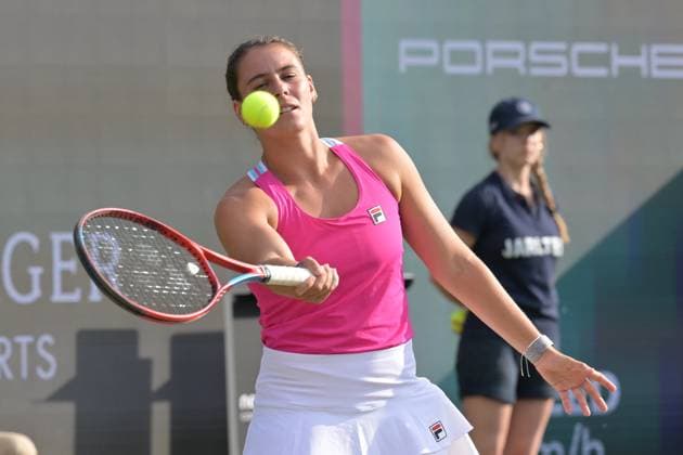 30 06 2023, xbrx, tennis bad homburg open wta 250, emspor, v l navarro, emma u.s.a. , professional warm up program, warm up bad homburg