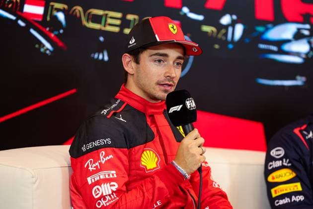 LECLERC Charles (mco), Scuderia Ferrari SF-23, portrait during the 2023 Formula 1 Rolex Grosser Preis von Osterreich, 2023 Austrian Grand Prix, 9th round of the 2023 Formula One World Championship, WM, Weltmeisterschaft from June 30 to July 2, 2023 on the Red Bull Ring, in Spielberg, Austria - F1 - AUSTRIAN GRAND PRIX 2023 DPPI Panoramic  00123022_GOOD2388 