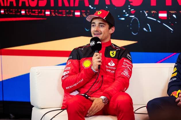 LECLERC Charles (mco), Scuderia Ferrari SF-23, portrait during the 2023 Formula 1 Rolex Grosser Preis von Osterreich, 2023 Austrian Grand Prix, 9th round of the 2023 Formula One World Championship, WM, Weltmeisterschaft from June 30 to July 2, 2023 on the Red Bull Ring, in Spielberg, Austria - F1 - AUSTRIAN GRAND PRIX 2023 DPPI Panoramic  00123022_GOOD2406 