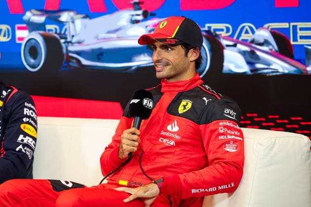 SAINZ Carlos (spa), Scuderia Ferrari SF-23, portrait during the 2023 Formula 1 Rolex Grosser Preis von Osterreich, 2023 Austrian Grand Prix, 9th round of the 2023 Formula One World Championship, WM, Weltmeisterschaft from June 30 to July 2, 2023 on the Red Bull Ring, in Spielberg, Austria - F1 - AUSTRIAN GRAND PRIX 2023 DPPI Panoramic  00123022_GOOD2434 
