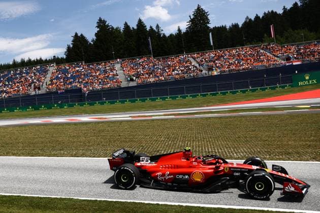 F1 Austrian Grand Prix 2023 Practice And Qualifying Carlos Sainz of Ferrari during practice ahead of the Formula 1 Austrian Grand Prix at Red Bull Ring in Spielberg, Austria on June 30, 2023. Spielberg Austria  Copyright: xJakubxPorzyckix originalFilename:porzycki-f1austri230630_npBAn.jpg