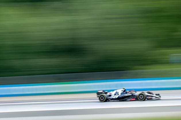 SPIELBERG, AUSTRIA: Yuki Tsunoda, racing for the AlphaTauri team during the 2023 Formula 1 Austrian Grand Prix at the Red Bull Ring in Spielberg, Austria