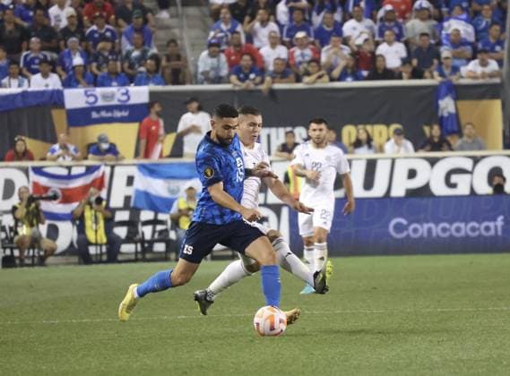 RECORD DATE NOT STATED Gold Cup (SPO) Concacaf Gold Cup: Soccer match between El Salvador and Costa Rica, June 30, 2023, Harison, New Jersey, USA: Soccer match between El Salvador and Costa Rica valid for the 2nd round of the Concacaf Gold Cup, at the Red Bull Arena, in Harrison , on Friday (30) with the presence of jubilant fans of both teams Credit: Jose Francisco Thenews2 (Foto: Jose Francisco Thenews2 imago images) SPO  Copyright: xJosexFranciscox