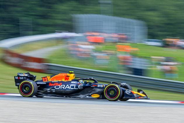 F1 Grand Prix of Austria - Practice & Qualifying Sergio Perez of Mexico and Oracle Red Bull Racing driver goes during the practice & qualifying session at Formula 1 Rolex Austrian Grand Prix on June 30, 2023 in Spielberg, Austria. Spielberg Austria  Copyright: xRobertxSzaniszlox originalFilename:szaniszlo-notitle230630_npgiO.jpg