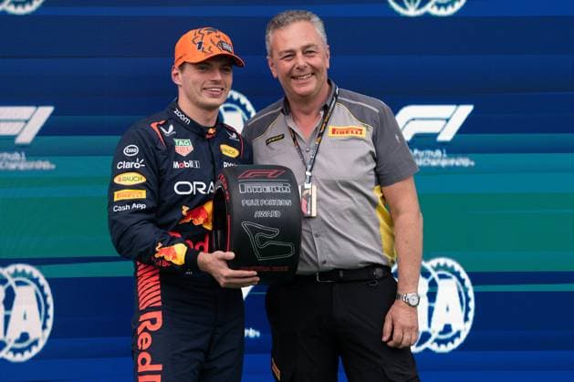 F1 Grand Prix Of Austria - Practice & Qualifying SPIELBERG, AUSTRIA - JUNE 30: Max Verstappen of Netherlands and Red Bull Racing receive the prize for the best time scored during practice qualifying ahead of the F1 Grand Prix of Austria at Red Bull Ring on June 30, 2023 in Spielberg, Austria. Spielberg Austria  Copyright: xDaniloxDixGiovannix originalFilename:digiovanni-f1grandp230630_npfLP.jpg