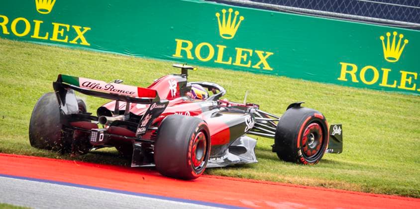 FORMULA 1 - GP of Austria 2023 SPIELBERG,AUSTRIA,01.JUL.23 - MOTORSPORTS, FORMULA 1 - Grand Prix of Austria, Red Bull Ring, sprint shootout. Image shows Zhou Guanyu (CHN Alfa Romeo).  GEPAxpictures xWolfgangxJannach