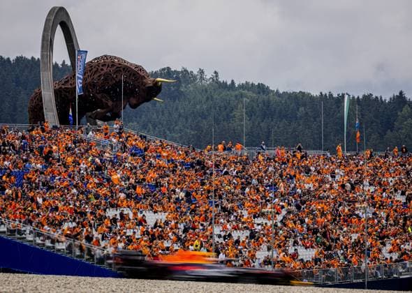 SPIELBERG - Max Verstappen (Red Bull Racing) during the Sprint Shootout leading up to the Austrian Grand Prix at the Red Bull Ring on July 1, 2023 in Spielberg, Austria. ANP SEM VAN DER WAL F1 Grand Prix of Austria - Practice 2023 xVIxANPxSportx xxANPxIVx 472842538 originalFilename: 472842538.jpg