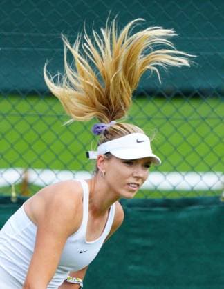 Mandatory Credit: Photo by Javier Garcia Shutterstock (13987399r) Katie Boulter practices Wimbledon Tennis Championship Practice and Previews, The All England Lawn Tennis and Croquet Club, London, UK - 01 Jul 2023 Wimbledon Tennis Championship Practice and Previews, The All England Lawn Tennis and Croquet Club, London, UK - 01 Jul 2023  Copyright: xJavierxGarcia Shutterstockx 13987399r