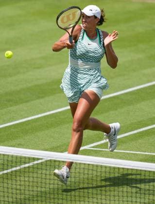 Mandatory Credit: Photo by Dave Shopland Shutterstock (13984806p) Winner USA s Madison Keys action Rothesay International Eastbourne, Tennis, Day Six, Devonshire Park, Eastbourne, UK - 01 Jul 2023 Rothesay International Eastbourne, Tennis, Day Six, Devonshire Park, Eastbourne, UK - 01 Jul 2023 Copyright: xDavexShopland Shutterstockx 13984806p