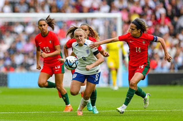 during the Friendly match between England Women and Portugal at stadium:mk, Milton Keynes, England on 1 July 2023. Editorial use only , Copyright: xNigelxKeenex PSI-17585-0014
