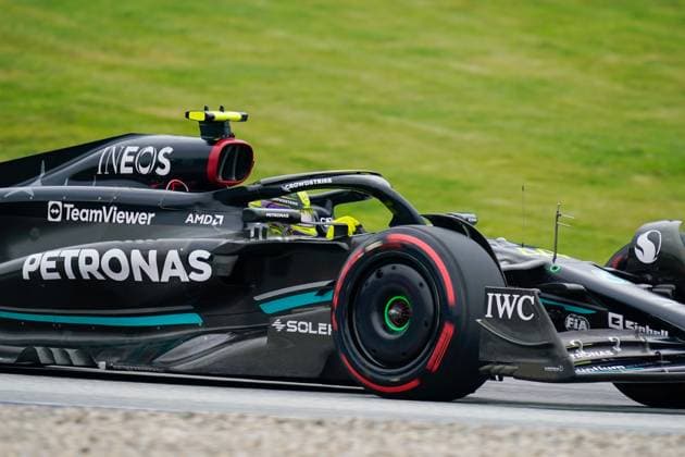 F1 Grand Prix of Austria - Sprint Lewis Hamilton of Uk driving the (44) Mercedes-AMG Petronas F1 Team F1 W14 E Performance Mercedes during the Formula 1 Rolex Grand Prix of Austria 2023 on July 1st, 2023 in Spielberg, Austria. Spielberg Austria Italia  Copyright: xAlessioxMorgesex originalFilename:morgese-formula1230701_npFDk.jpg