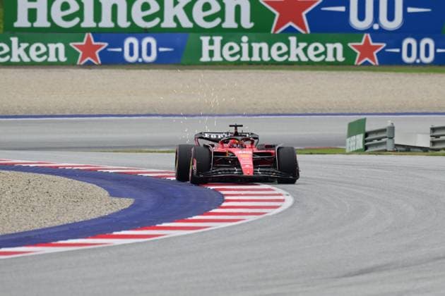 F1 Grand Prix of Austria - Sprint Charles Leclerc of Scuderia Mission Winnow Ferrari drive his single-seater during qualifying of Sprint Race of Austria GP, 10th round of Formula 1 World Championship, WM, Weltmeisterschaft in Red Bull Ring, Spielberg, Osterreich, Austria, 01 07 23 Spielberg Osterreich Austria  Copyright: xAndreaxDiodatox originalFilename:diodato-notitle230701_npZYy.jpg