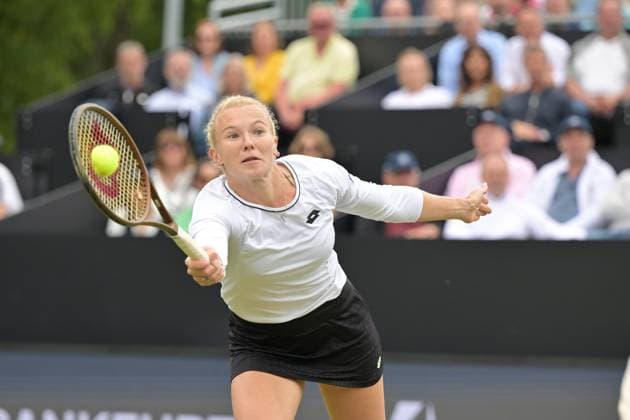 01 07 2023, xbrx, tennis Bad Homburg Open WTA 250, emspor, v l FINALS, Siniakova, Katerina CZE ,plays the ball, focused, concentrated Bad Homburg